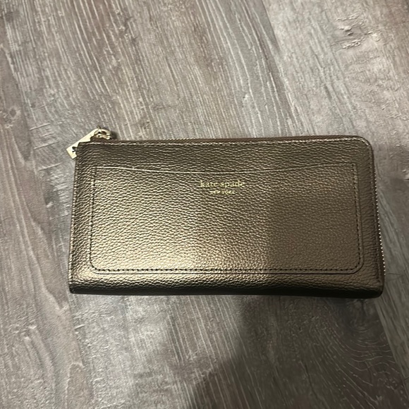 Kate spas Lzip continental wallet Eva ash metallic - Picture 1 of 8